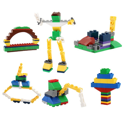 1000 in 1 Intelligent Toys DIY ABS Material Building Blocks with 4 Random Toy Persons, Random Color Delivery - Building Blocks by buy2fix | Online Shopping UK | buy2fix