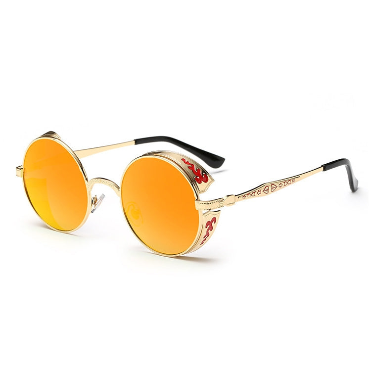 Retro Carved Round Sunglasses - Sunglasses by buy2fix | Online Shopping UK | buy2fix