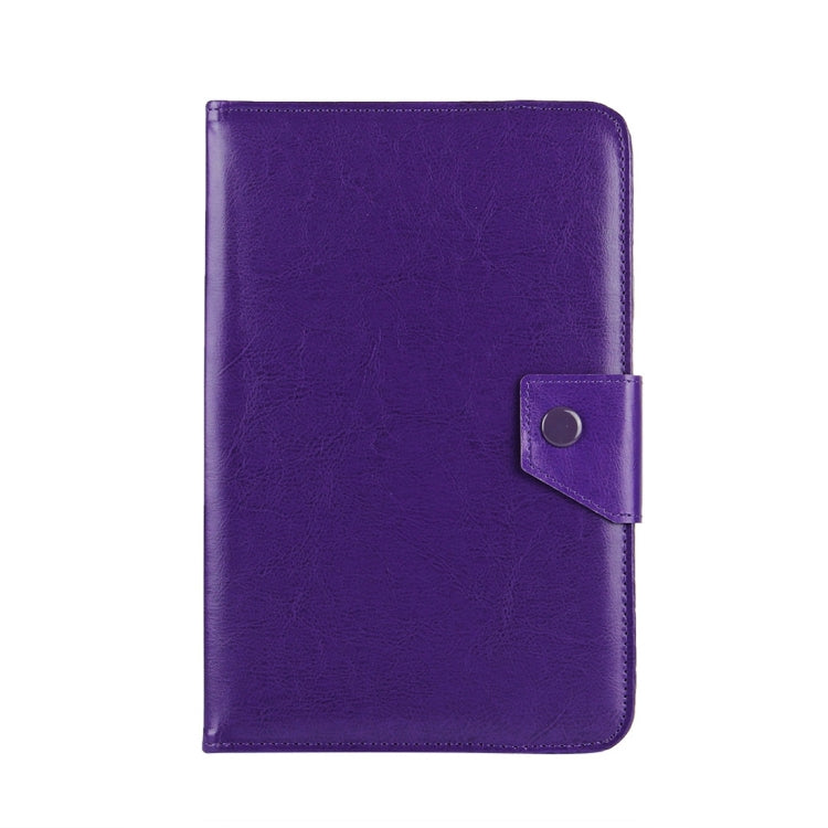 10 inch Tablets Leather Case Crazy Horse Texture Protective Case Shell with Holder for Asus ZenPad 10 Z300C, Huawei MediaPad M2 10.0-A01W, Cube IWORK10(Purple) - 10 - 11 inch by buy2fix | Online Shopping UK | buy2fix