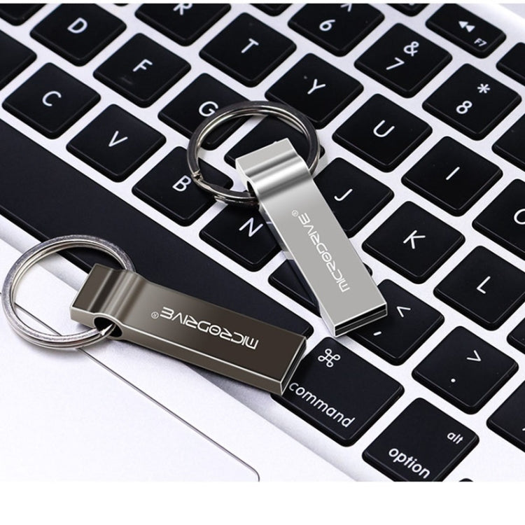 MicroDrive 8GB USB 2.0 Metal Keychain U Disk (Black) - Computer & Networking by MicroDrive | Online Shopping UK | buy2fix