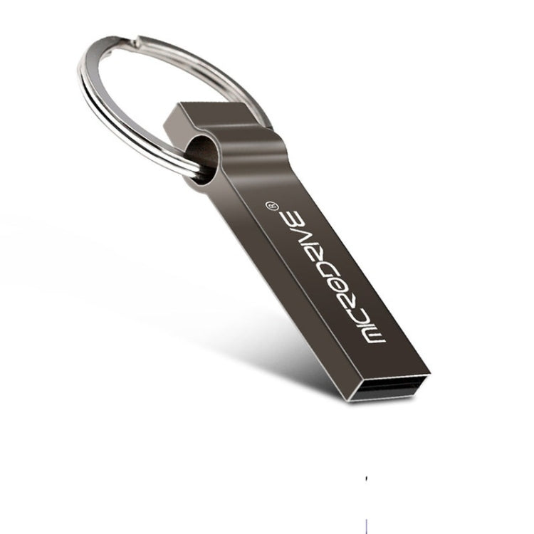 MicroDrive 64GB USB 2.0 Metal Keychain U Disk (Grey) - Computer & Networking by MicroDrive | Online Shopping UK | buy2fix