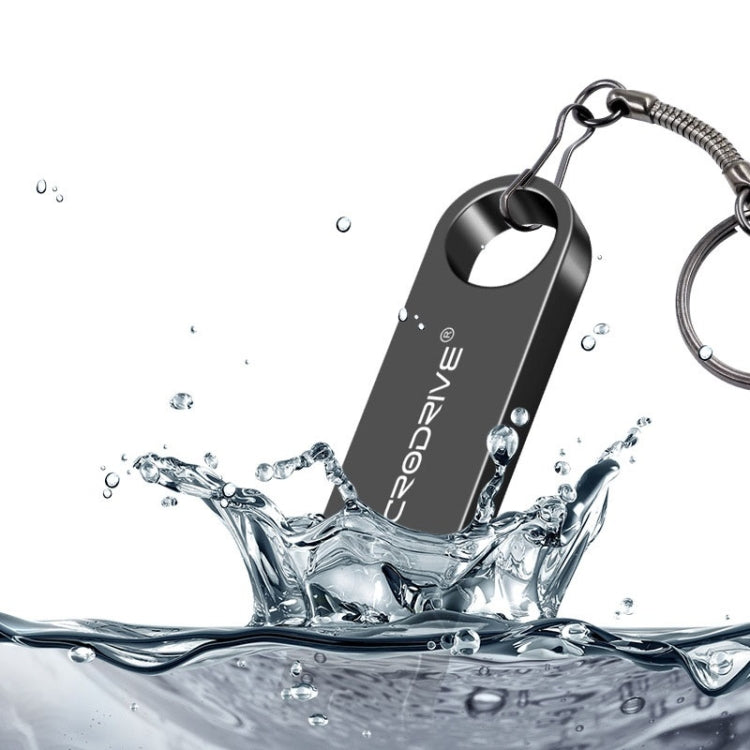 MicroDrive 128GB USB 2.0 Metal Waterproof High Speed U Disk(Gold) - USB Flash Drives by MicroDrive | Online Shopping UK | buy2fix